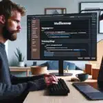 Norwegian developer coding a custom wordpress membership plugin with stripe integration