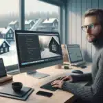 Norwegian developer testing a responsive wordpress theme across devices in oslo